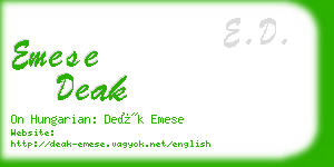 emese deak business card